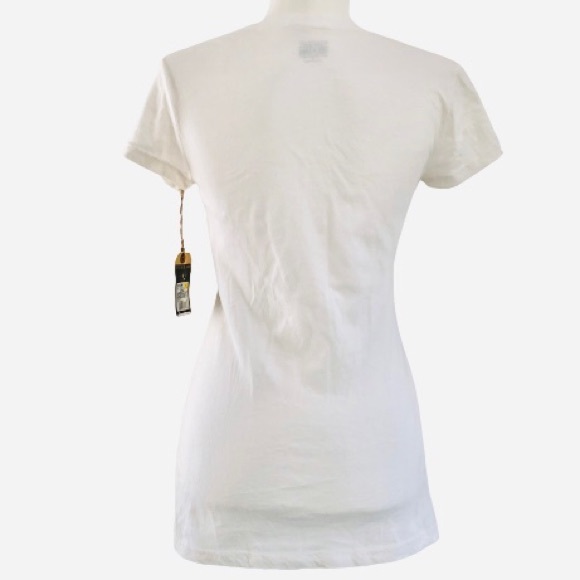 ⭐️Converse⭐️White Graphic Tees Short Sleeve T-Shirt NWT New With Tag Wo's Small - Picture 4 of 14